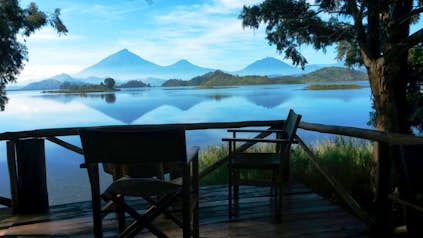 The Lake Mutanda Resort is the perfect place to relax after a gorilla trek. 